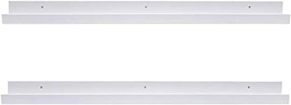 AZSKY Floating Picture Shelves Denver Modern Wall Mount – Long Narrow Picture Ledge - 36 Inch Set