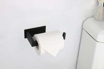 Toilet Paper Holder, Self Adhesive Tissue Holder Stainless Steel Rustproof Paper Roll Holder, No