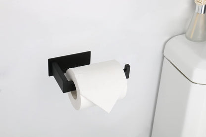Toilet Paper Holder, Self Adhesive Tissue Holder Stainless Steel Rustproof Paper Roll Holder, No