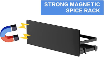 Magnetic Spice Rack Refrigerator Magnetic Shelf Fridge Organizer Space Saver Container for