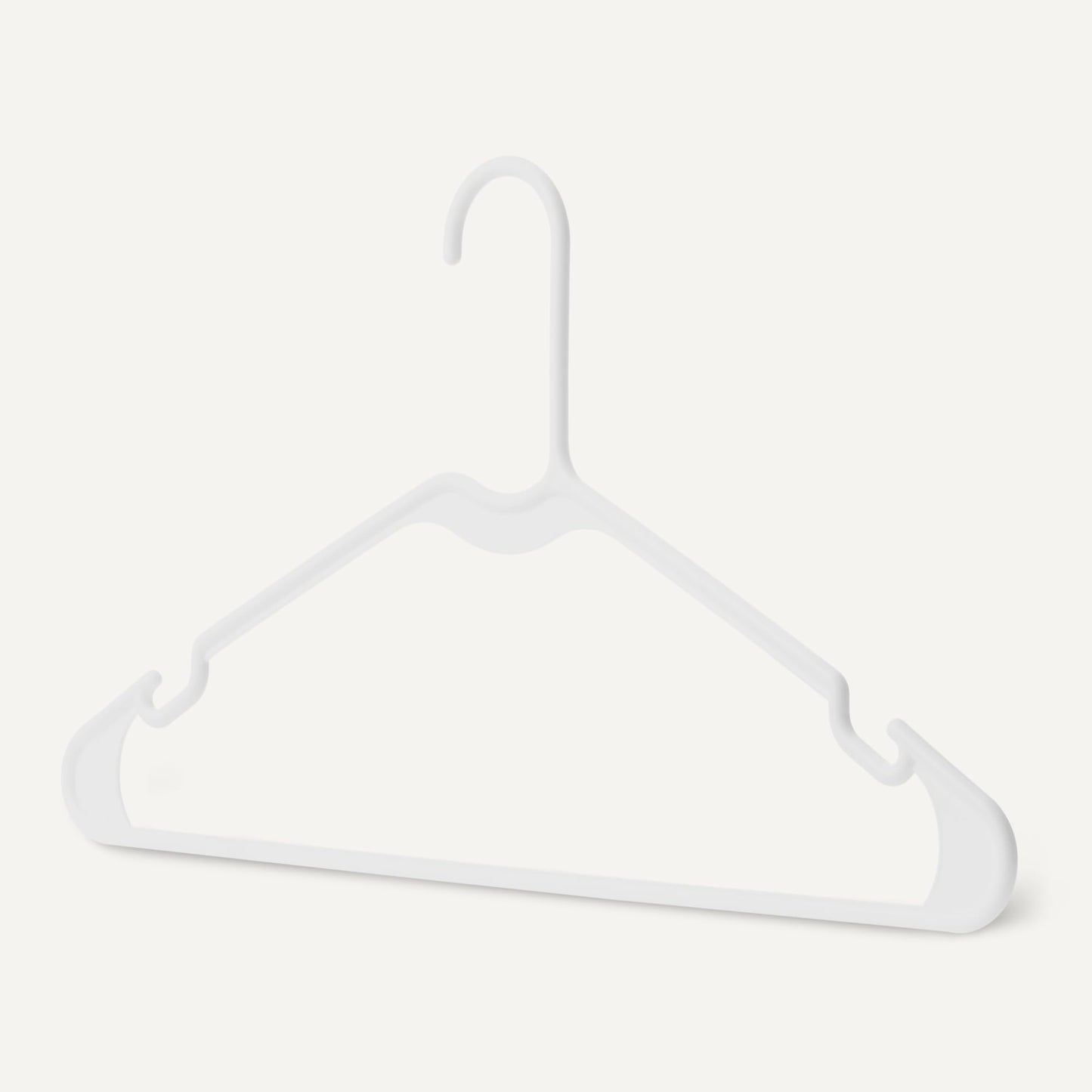Amazon Basics Space Saving Plastic Clothes Hangers, Sturdy Closet Organizer for Shirts and Jackets
