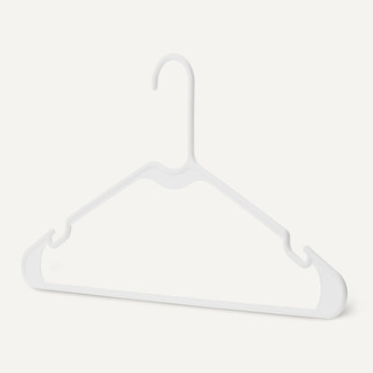 Amazon Basics Space Saving Plastic Clothes Hangers, Sturdy Closet Organizer for Shirts and Jackets