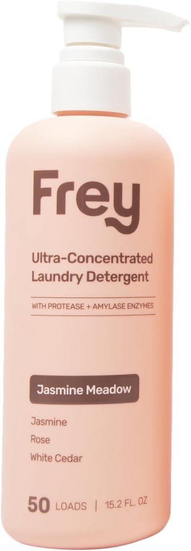 FREY Concentrated Liquid Laundry Detergent | Formulated for Sensitive Skin & HE Washers | Removes