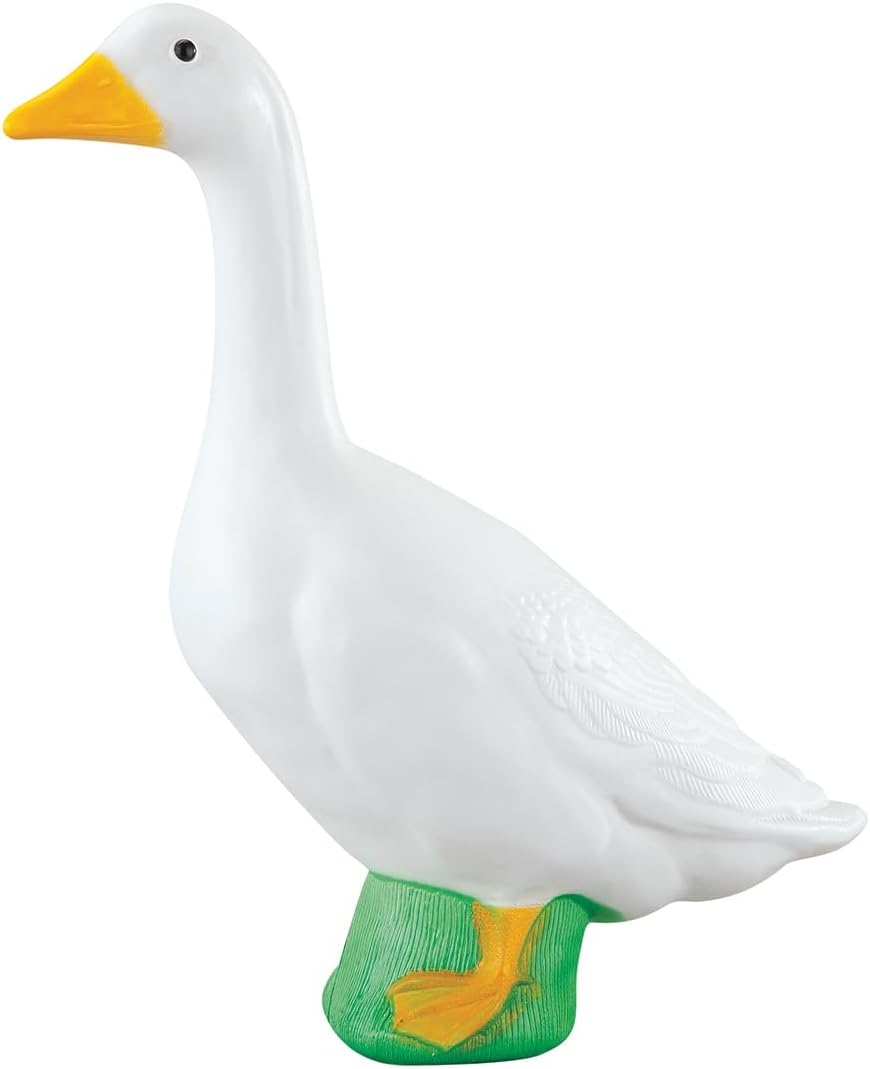 Fox Valley Traders Gaggleville Porch Goose Large White Goose Statue – Charming 23" Outdoor