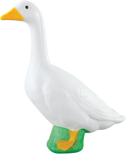Fox Valley Traders Gaggleville Porch Goose Large White Goose Statue – Charming 23" Outdoor