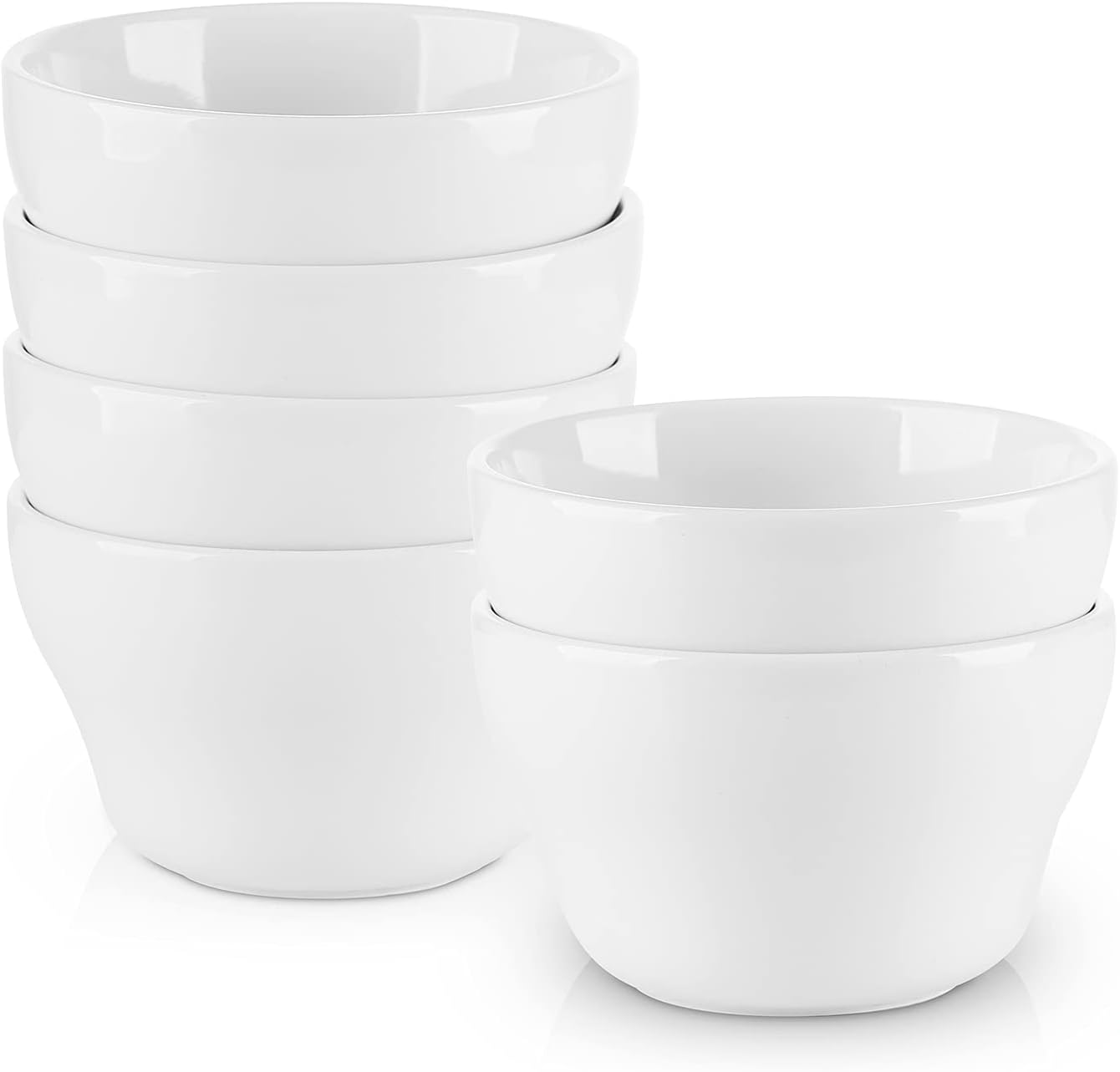 Selamica Ceramic Small Bowls Dessert Bowls 8oz Bouillon Cups for Dessert Soup Dipping Sauce Coffee