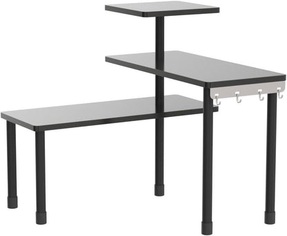 JayRex Countertop Corner Shelf, 3 Tier Shelf Moveable Organizer for Bathroom Counter, Make Up