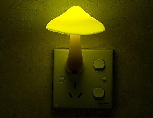 AUSAYE 2Pack Mushroom Night Light Plug in Lamp,Led Lights for Adults Kids Baby Children NightLight