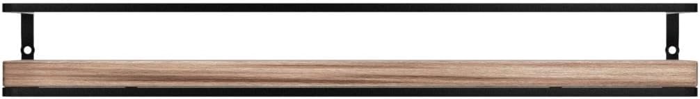 Meangood Floating Shelves Wall Mounted Set of 2, Rustic Wood Wall Storage Shelves for