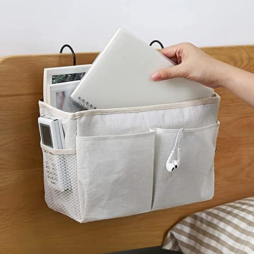 Bedside Caddy Organizer & Bedside Storage Basket Multi-Function Organizer for Bunk, Hospital Beds