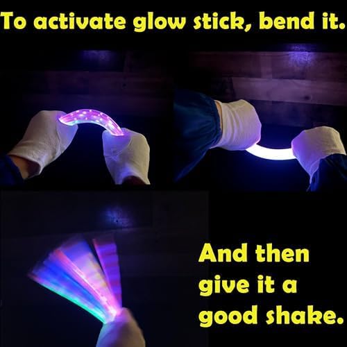 GiftExpress Glow Sticks 150Pk - 8" Assorted Neon Color Glow In The Dark Glowsticks - Bulk Light Up