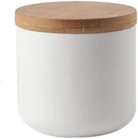 MilkyWay Food Storage Jar Strong Ceramic Storage Canisters with Airtight Seal Bamboo Lid Modern