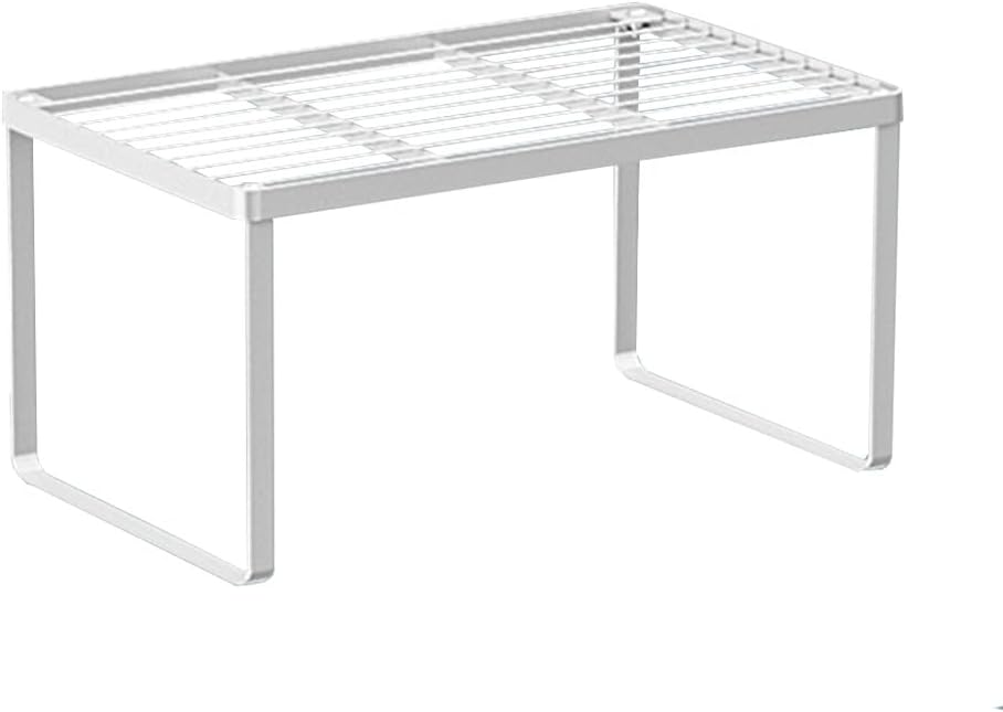 Kitchen Cabinet Storage Shelf Stackable Wire Spice Rack Organizer Heavy Duty Space Saver for