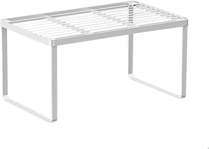 Kitchen Cabinet Storage Shelf Stackable Wire Spice Rack Organizer Heavy Duty Space Saver for