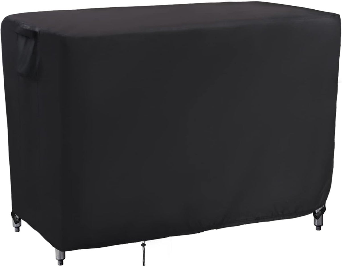 Kingling Outdoor Table Cover for Wicker Bar Cart, 48 Inch Waterproof Patio Bar Table Cover for