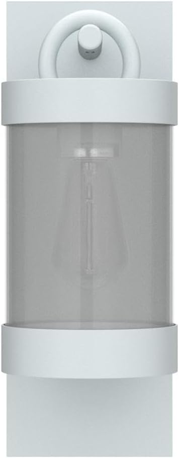 Porch Light White Dusk to Dawn Outdoor Wall Light,13in Large Exterior Lighting Fixture for House