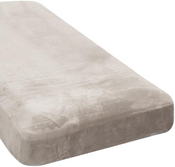 H.VERSAILTEX Velvet Stretch Individual Chaise Cover Sectional Couch Covers for L Shaped Sofa Both