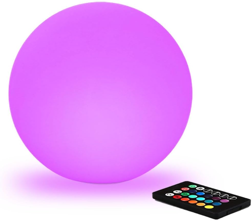 10 In LED Globe Light w/Remote, 16 RGB Colors 4 Modes & 8 Dimmable Brightness LED Ball Light Sphere