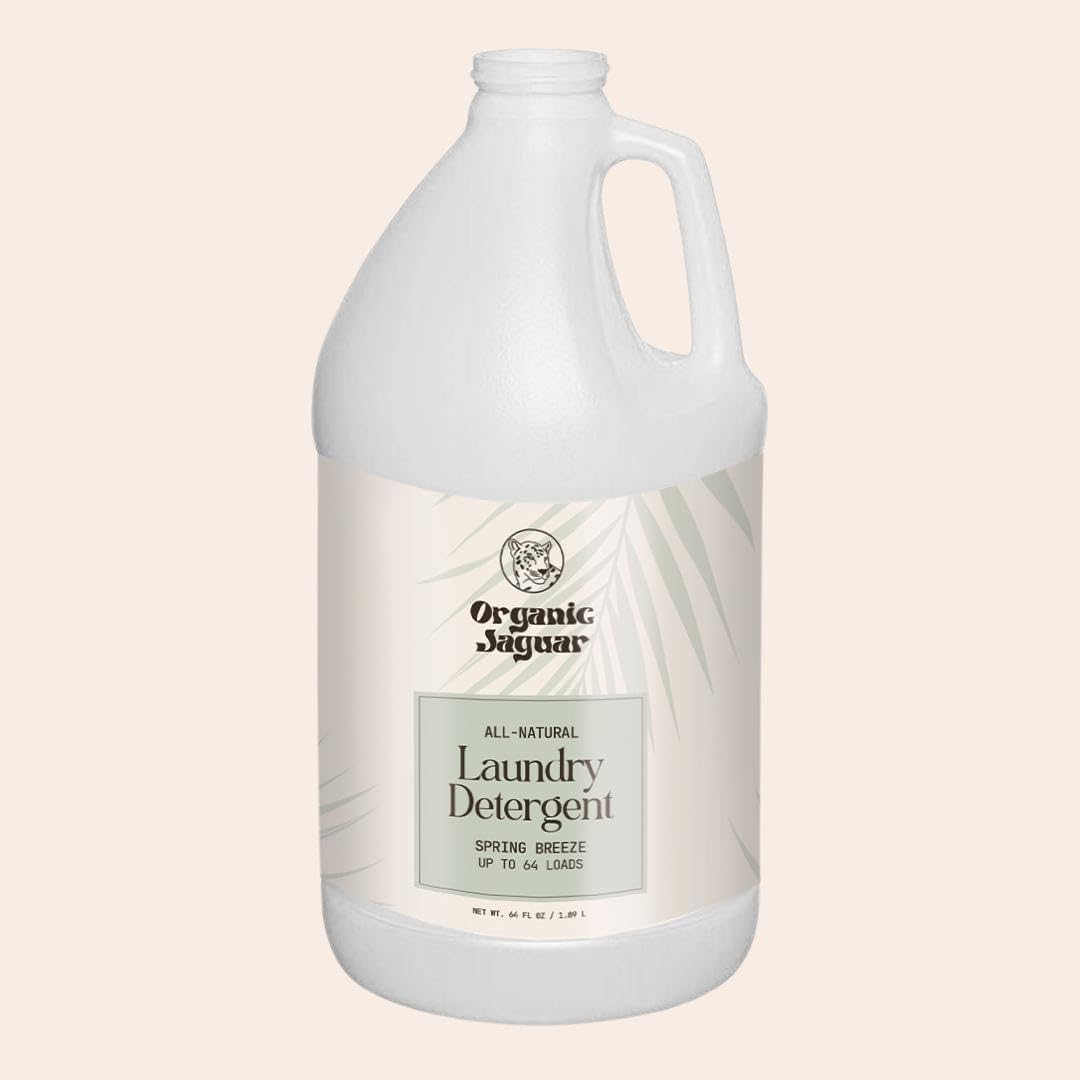 Laundry Detergent, Spring Breeze, Up to 64 Loads, 100% Natural Formula with Essential Oils, Gentle
