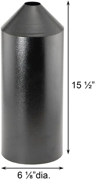 Set of 2 Audubon Torpedo Squirrel Baffles - Black Steel, 6" Diameter Each, Protect Bird Feeders on