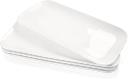 Serving Platters Set of 4, Rectangular Serving Plates, Serving Trays for Entertaining Party