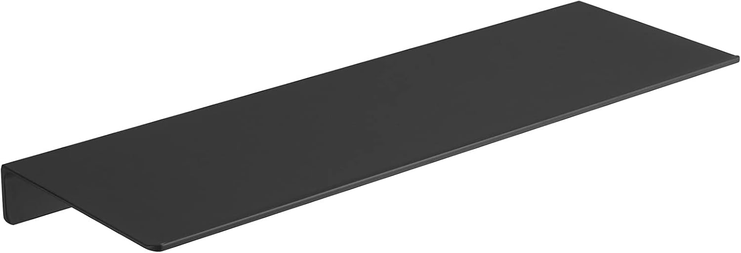 JOOM Metal Wall Shelf, Black Floating Shelf, Small Bathroom Shelf, 16" Display Shelves for Wall