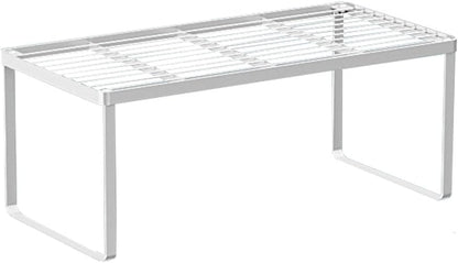 Kitchen Cabinet Storage Shelf Stackable Wire Spice Rack Organizer Heavy Duty Space Saver for