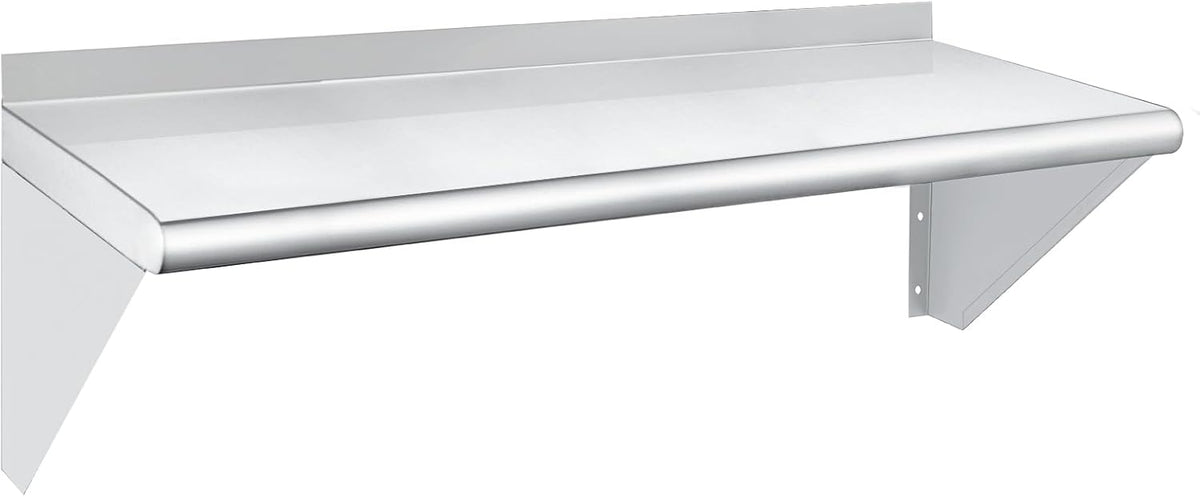HARDURA Stainless Steel Shelf 12" x 36", 230lb Commercial Shelves Wall Mount Metal Shelving with