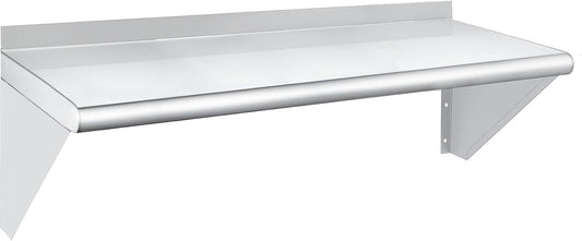 HARDURA Stainless Steel Shelf 12" x 36", 230lb Commercial Shelves Wall Mount Metal Shelving with