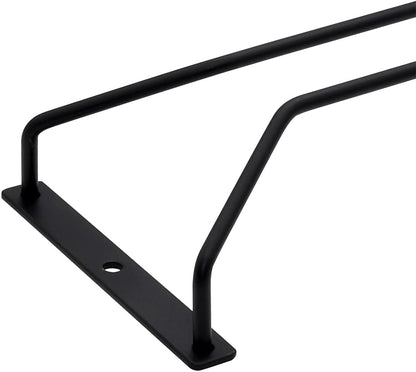 8.8-Inch Wine Glass Rack - Under Cabinet Stemware Wine Glass Holder Glasses Storage Hanger Metal