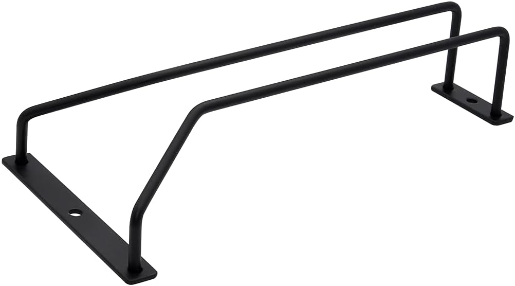 8.8-Inch Wine Glass Rack - Under Cabinet Stemware Wine Glass Holder Glasses Storage Hanger Metal
