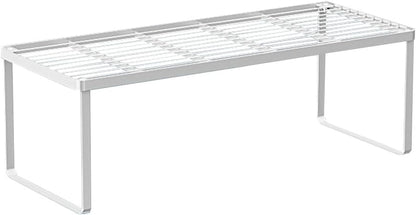 Kitchen Cabinet Storage Shelf Stackable Wire Spice Rack Organizer Heavy Duty Space Saver for