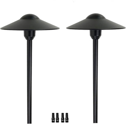 Arrownine Cast Aluminum Low Voltage Landscape Path Area Spread Lighting Pathway Lights Included