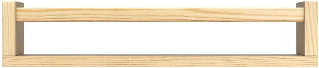 Forbena Natural Wood Nursery Bookshelves for Wall, 24 Inches Long Floating Book Shelves, Wall