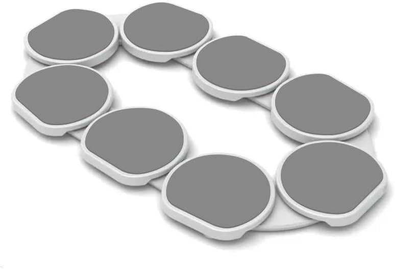 Full Set - Light Gray - The First Patented Lazy Susan Turntable Expandable for Rectangular & Oblong