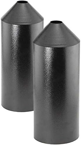 Set of 2 Audubon Torpedo Squirrel Baffles - Black Steel, 6" Diameter Each, Protect Bird Feeders on
