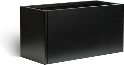 Galvanized Steel Metal Planter Rectangular Indoor Black Planter Box Large Outdoor Planters Steel
