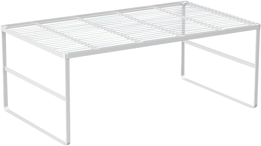 Kitchen Cabinet Storage Shelf Stackable Wire Spice Rack Organizer Heavy Duty Space Saver for
