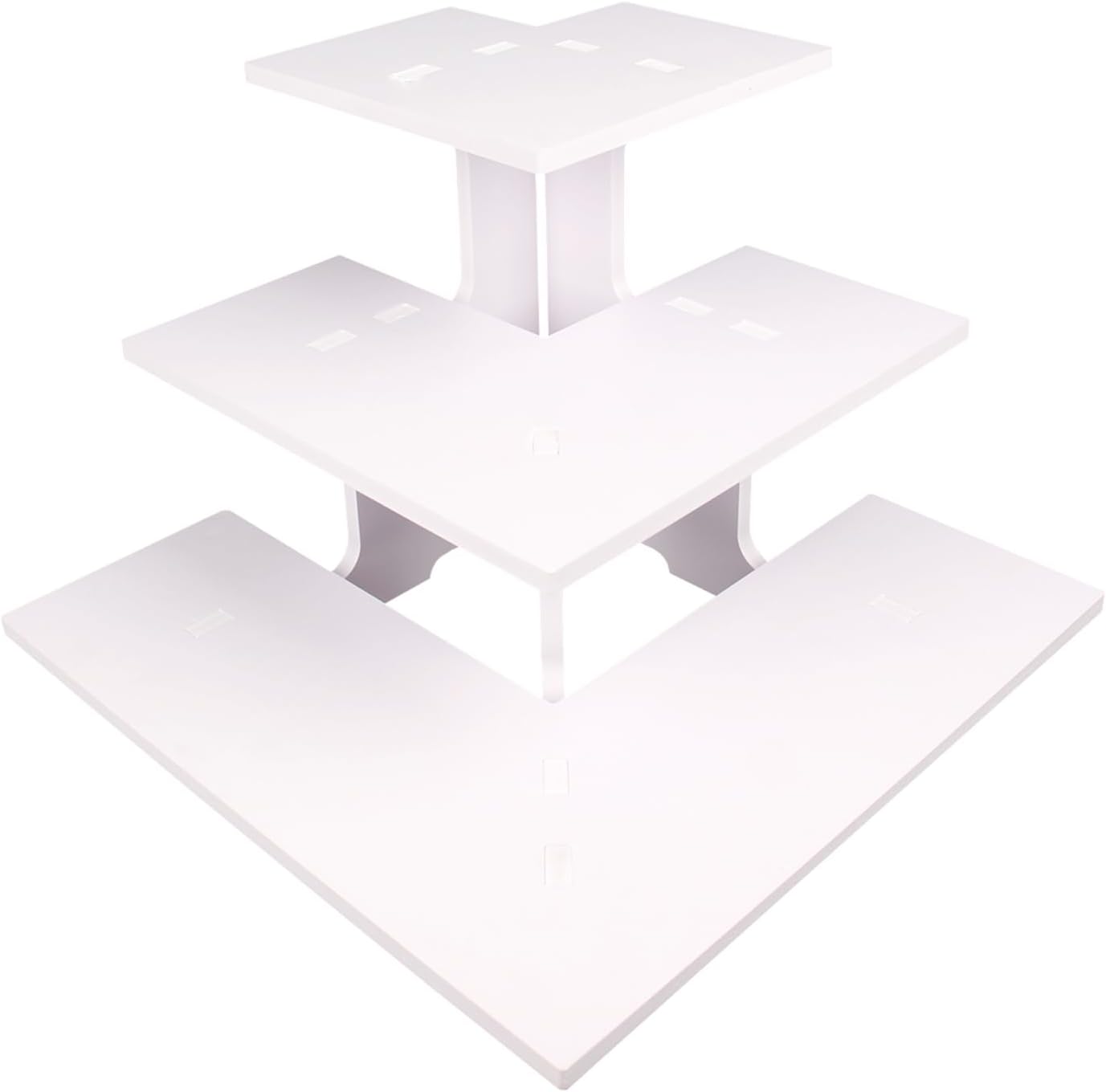 WANLIAN 3-Tier Corner Retail Table Display Stand, Portable Display Rack Shelves for Vendors, Craft