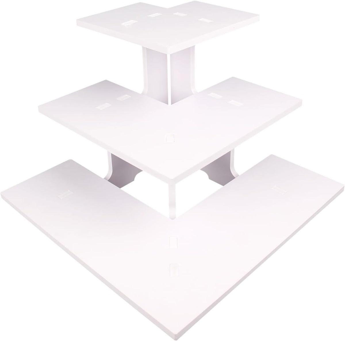 WANLIAN 3-Tier Corner Retail Table Display Stand, Portable Display Rack Shelves for Vendors, Craft