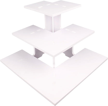 WANLIAN 3-Tier Corner Retail Table Display Stand, Portable Display Rack Shelves for Vendors, Craft