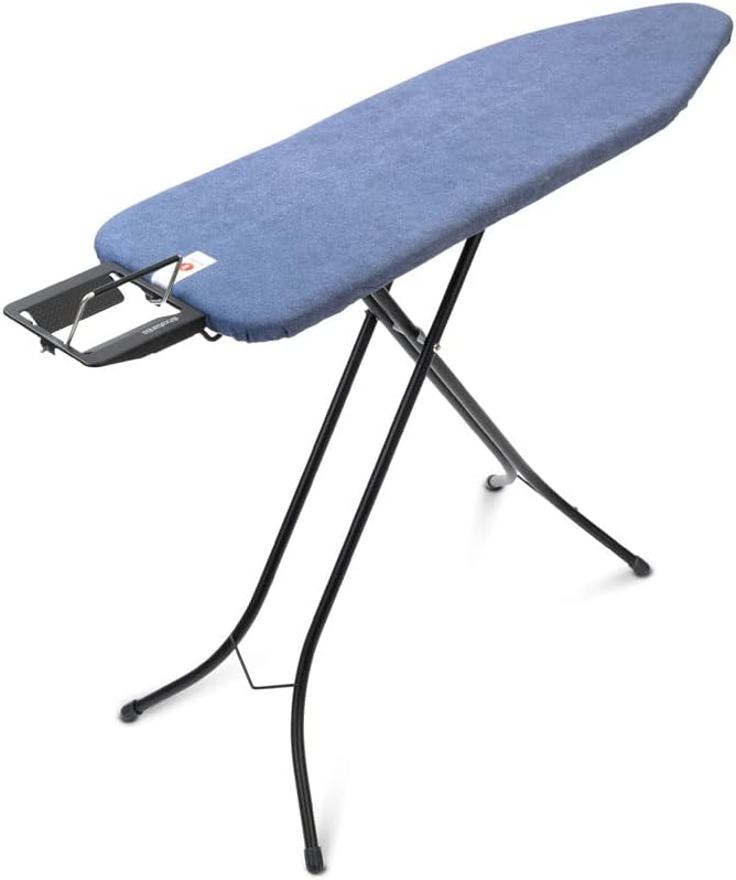 Brabantia Size B Ironing Board (49x15 in) 7 Height Options, Adjustable Steam Iron Rest Holder