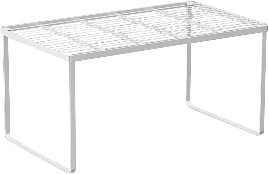 Kitchen Cabinet Storage Shelf Stackable Wire Spice Rack Organizer Heavy Duty Space Saver for