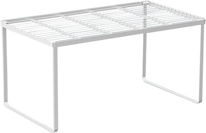 Kitchen Cabinet Storage Shelf Stackable Wire Spice Rack Organizer Heavy Duty Space Saver for