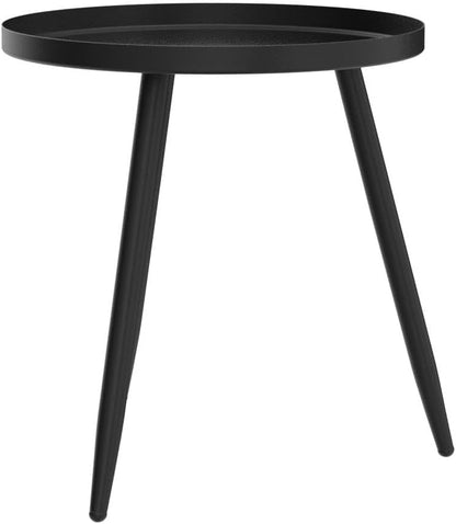 AOJEZOR Side Table: End Table for Indoor Use - Small Side Tables for Small Spaces All Matte Black
