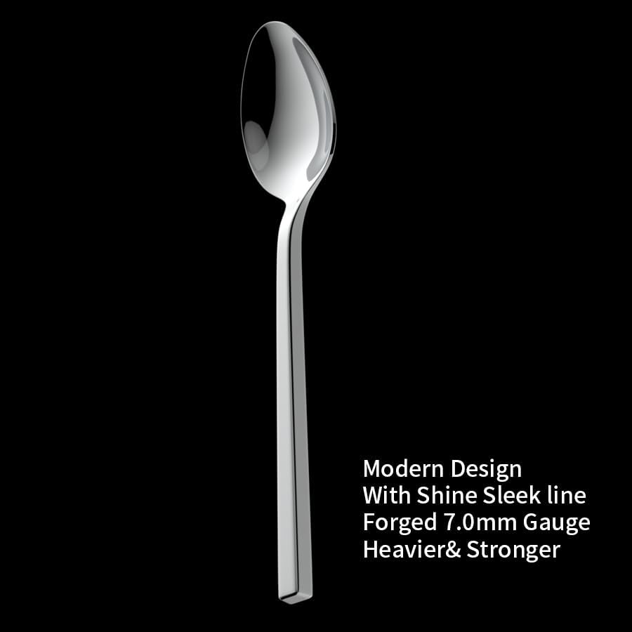 Alata Cube 65-Piece Forged Stainless Steel Flatware Set Cutlery Set with Utensil-Serving Set