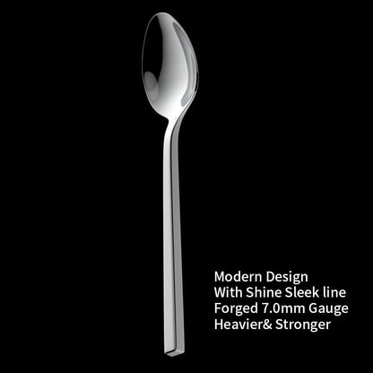 Alata Cube 65-Piece Forged Stainless Steel Flatware Set Cutlery Set with Utensil-Serving Set