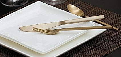 FORTESSA Arezzo 18/10 Stainless Steel Flatware, 20 Piece Place Setting With Table Knives, Forks and