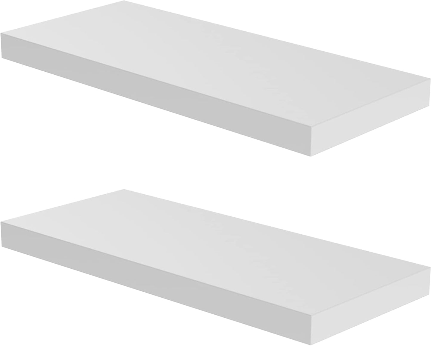 Floating Shelf, Set of 2 Wall Shelf, 30 in W x 12.75 in D x 2 in H Wooden Floating Wall Shelf with
