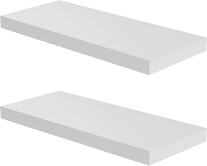 Floating Shelf, Set of 2 Wall Shelf, 36 in W x 12.75 in D x 2 in H Wooden Floating Wall Shelf with